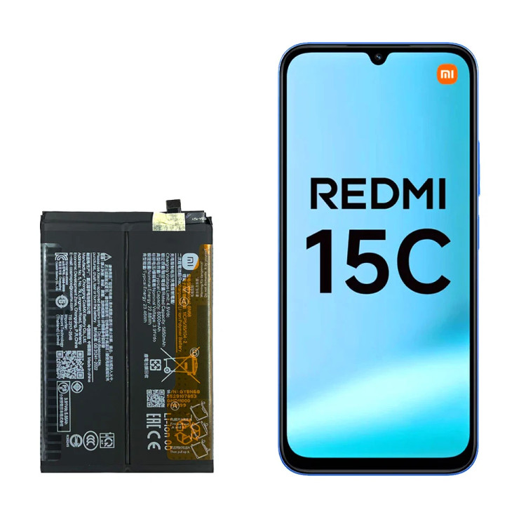 باتری گوشی شیائومی Redmi 15C مدل BN68 ظرفیت 6000 میلیآمپر با گارانتی