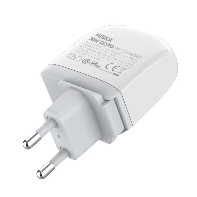 شارژر دیواری 30 وات هیسکا مدل HISKA H115PD 30W