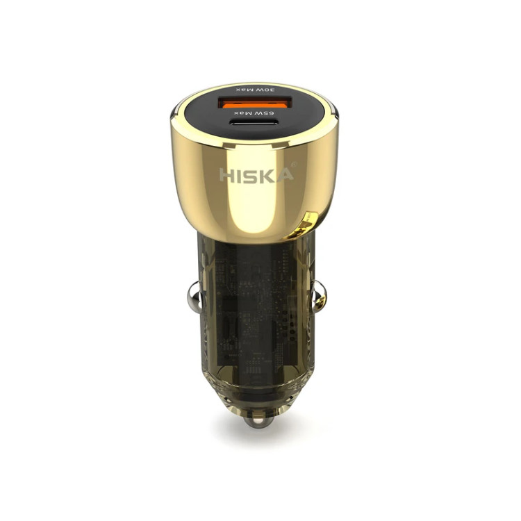 شارژر فندکی 95 وات هیسکا مدل HISKA HCC-318 95W