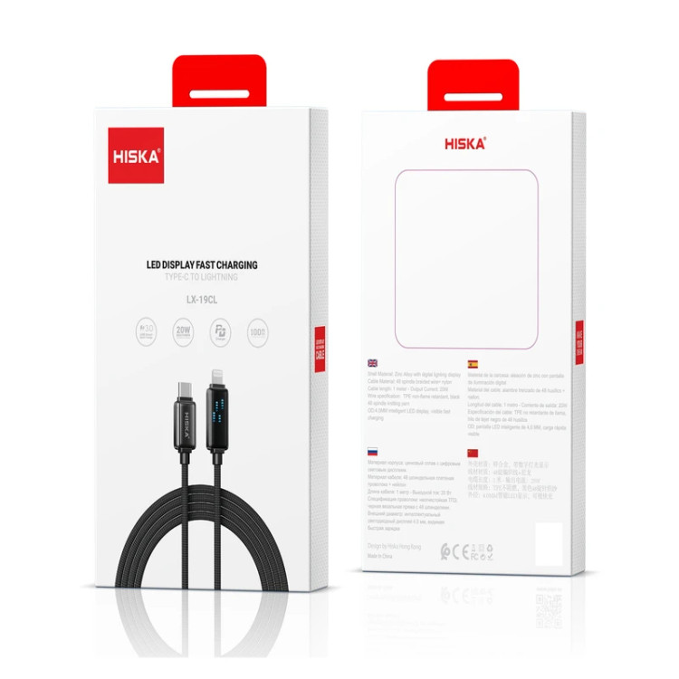 کابل تایپ سی هیسکا مدل LX19CC طول ۱ متر اصل