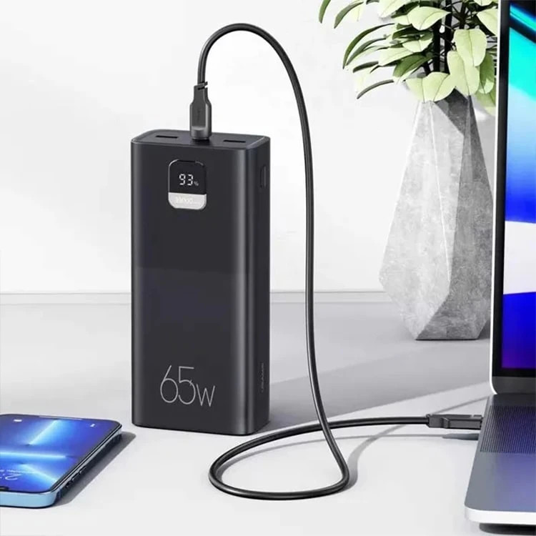 پاوربانک 30000 یوسمز USAMS US-CD185 توان 65 وات همراه با کابل