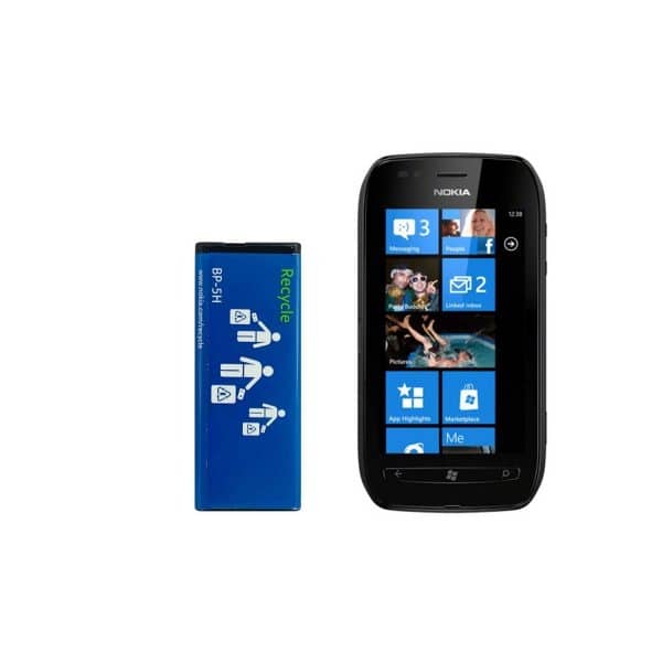 باتری گوشی نوکیا Lumia 701 با کد فنی BP-5H