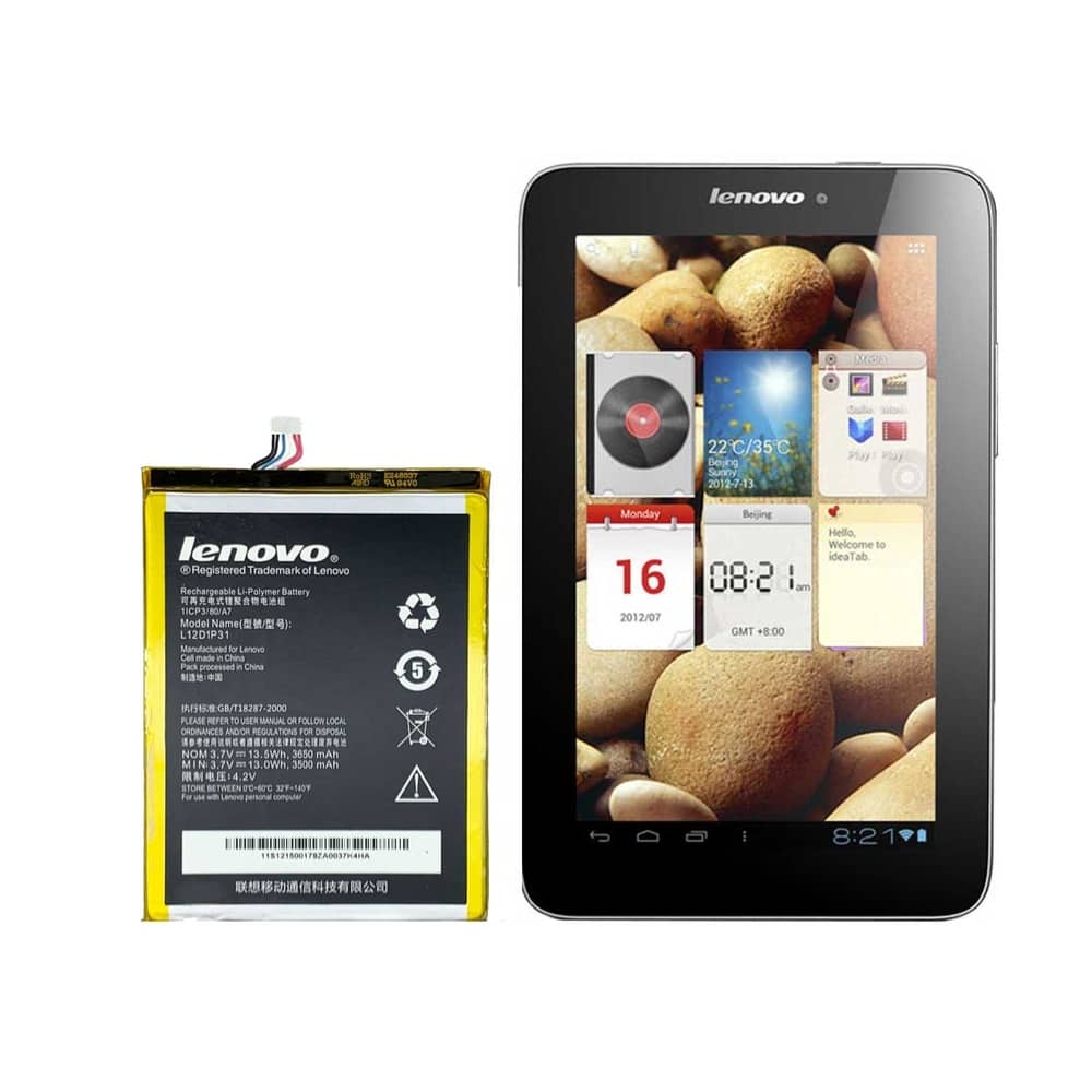 باتری تبلت لنوو Lenovo A2107A A2207 A2 Tablet با کد فنی L12T1P31