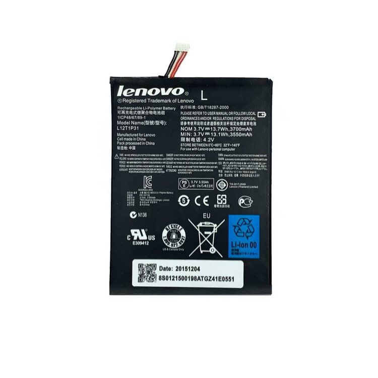باتری تبلت لنوو Lenovo IdeaTab Lepad با کد فنی L12T1P33
