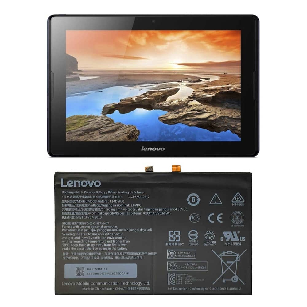 باتری تبلت لنوو Lenovo Tab 2 A7600-F A10-70F Tab2 A10-70 A10-70L با کد فنی L14D2P31