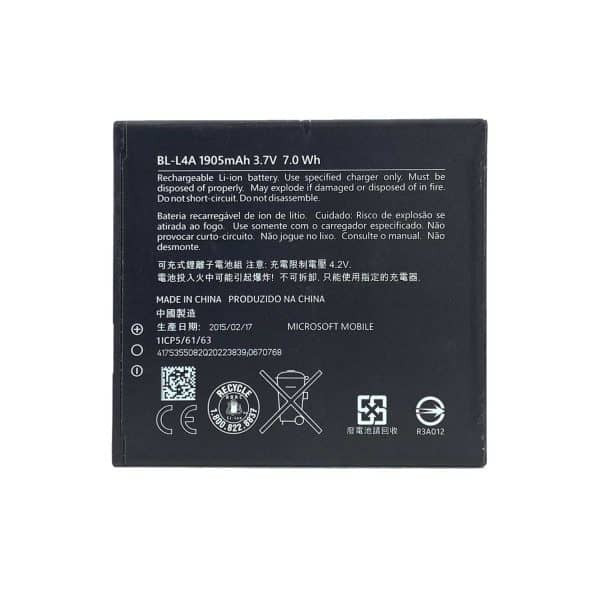 باتری گوشی نوکیا Microsoft Lumia 535 با کد فنی BL-L4A
