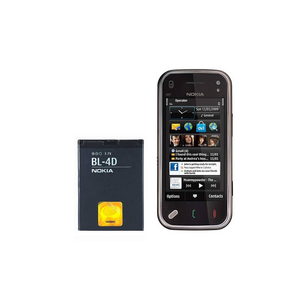 باتری گوشی نوکیا N97 mini با کدفنی BL-4D