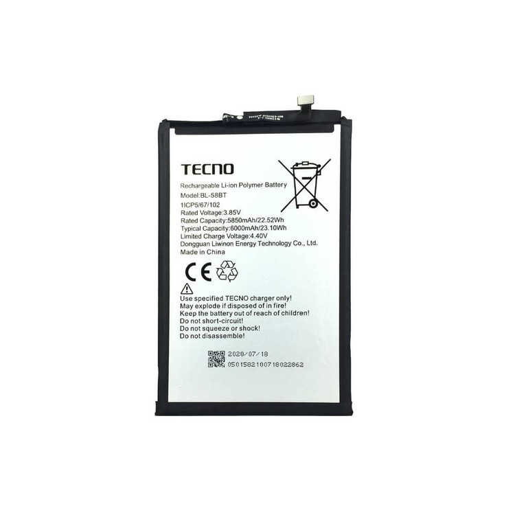 باتری گوشی تکنو Tecno Pouvoir 4