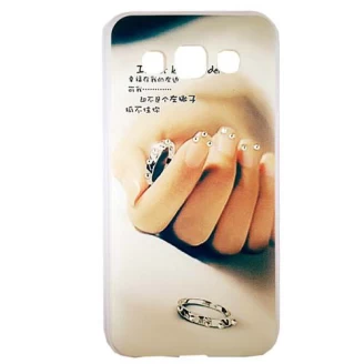 کاور ژله ای فانتزی نگین دار مناسب برای Samsung Galaxy E5