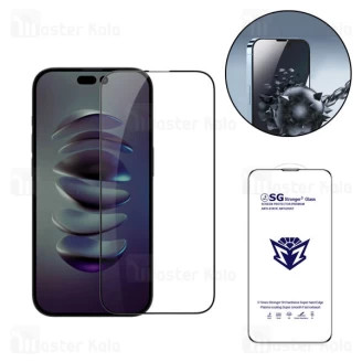 گلس تمام صفحه تمام چسب آیفون Apple iPhone 14 Pro SG Stronger Glass