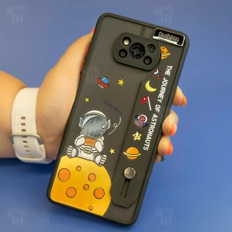 قاب فانتزی دستگیره دار آیفون Apple iPhone 13 Pro طرح فضانورد
