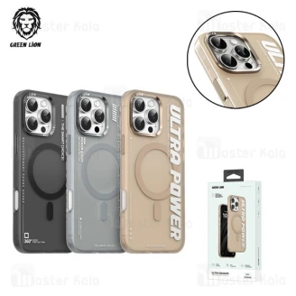 قاب محافظ مگ سیف گرین لاین آیفون Apple iPhone 16 Pro Green Lion Ultra MagSafe