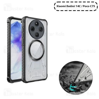 قاب مگنتی آرمور شیائومی Xiaomi Redmi 14C / Redmi A3 Pro / Poco C75 / Poco M7 5G Magnetic Armor