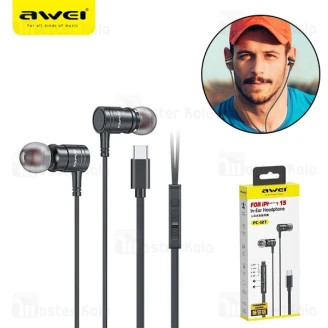 هندزفری سیمی Type C اوی Awei PC-12T مخصوص آیفون سری 15 و 16