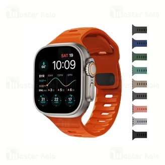 بند سیلیکونی Motion Pine اپل واچ و ساعت HK سایز‌های 38 / 40 / 41 میلی متری Apple Watch / HK Strap