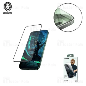 گلس تمام صفحه تمام چسب آیفون گرین لاین Apple iPhone 17 Pro Max Green Lion 9H Steve