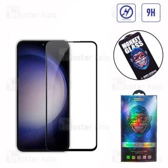 گلس تمام صفحه تمام چسب مانکی Samsung S25 FE Monkey Anti Static Glass