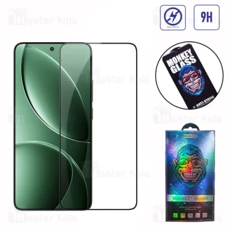 گلس تمام صفحه تمام چسب مانکی Xiaomi Poco X7 Pro Monkey Anti Static Glass