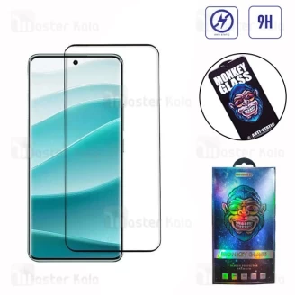 گلس تمام صفحه تمام چسب مانکی Xiaomi Poco X7 Monkey Anti Static Glass