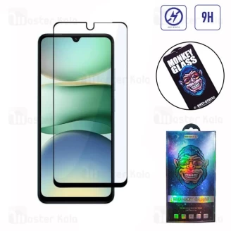 گلس تمام صفحه تمام چسب مانکی Xiaomi Poco C71 Monkey Anti Static Glass