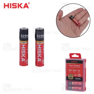 پک 2 تایی باتری نیم قلمی شارژی هیسکا Hiska H16-AAA2