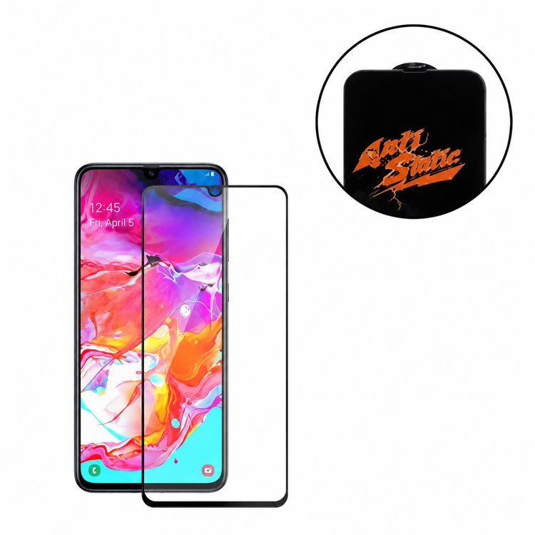 گلس تمام صفحه تمام چسب Samsung Galaxy A70 / A70S Anti Static Mietubl Glass