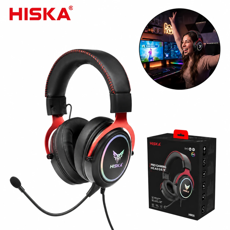هدفون سیمی گیمینگ هیسکا Hiska GHR-05