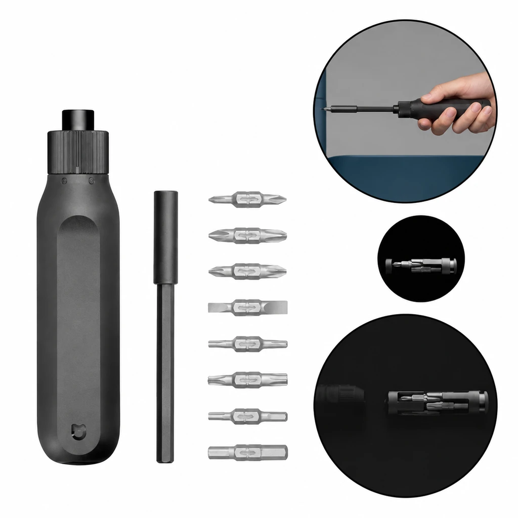 پیچ گوشتی شیائومی Xiaomi Mi 16-in-1 Ratchet Screwdriver MJJLLSD002QW دارای 16 سری