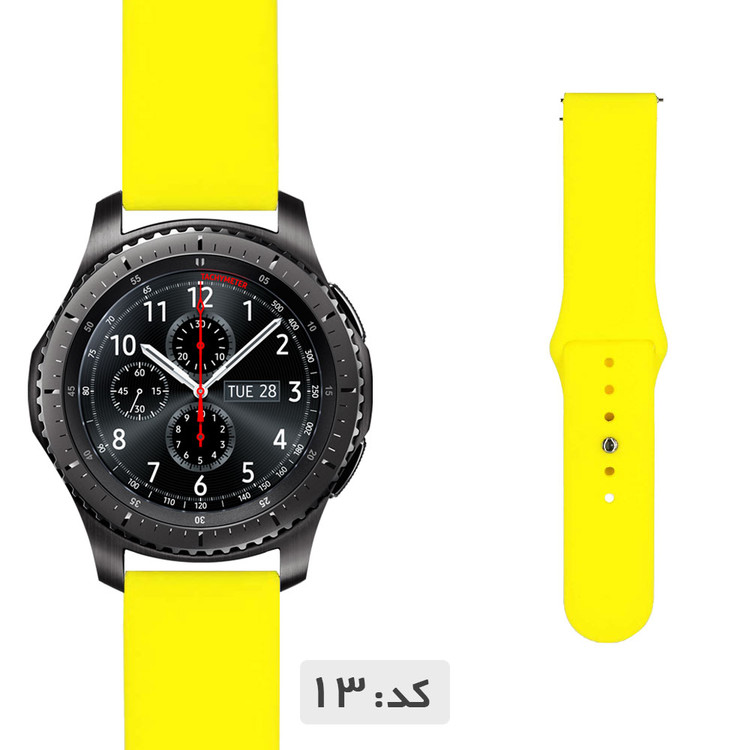 بند سیلیکونی ساعت سامسونگ Gear S3 Frontier